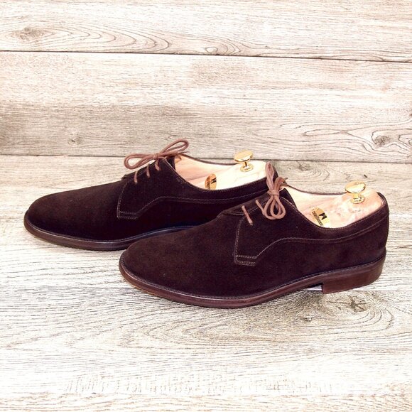 $695 Arthur Beren GRAVATI Blucher 9.5 N Narrow Brown Suede 15445 * add $15 Trees